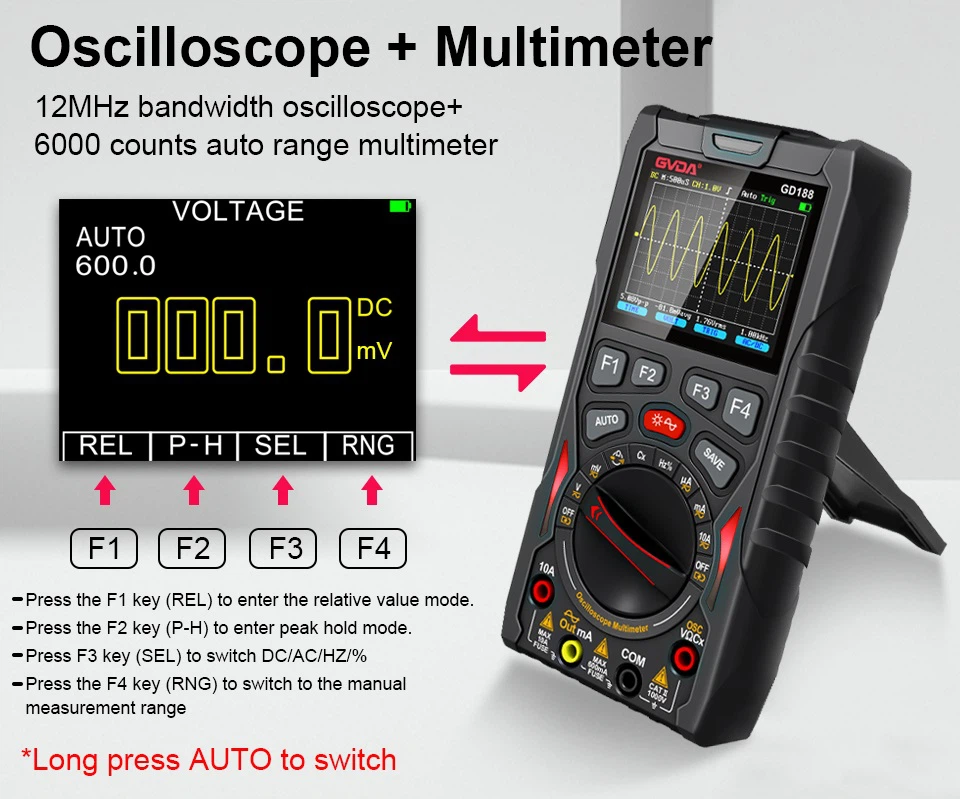 GD18804 3 In 1 Oscilloscope - GD18804 3 In 1 Oscilloscope -