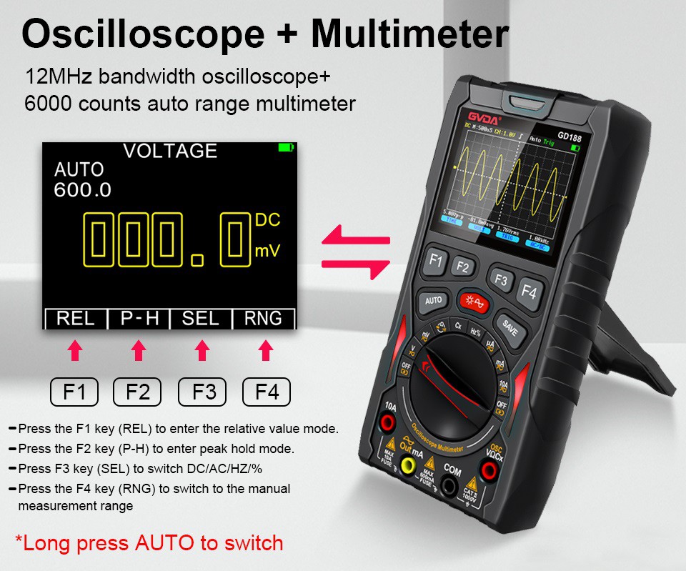 GD18804 3 In 1 Oscilloscope -