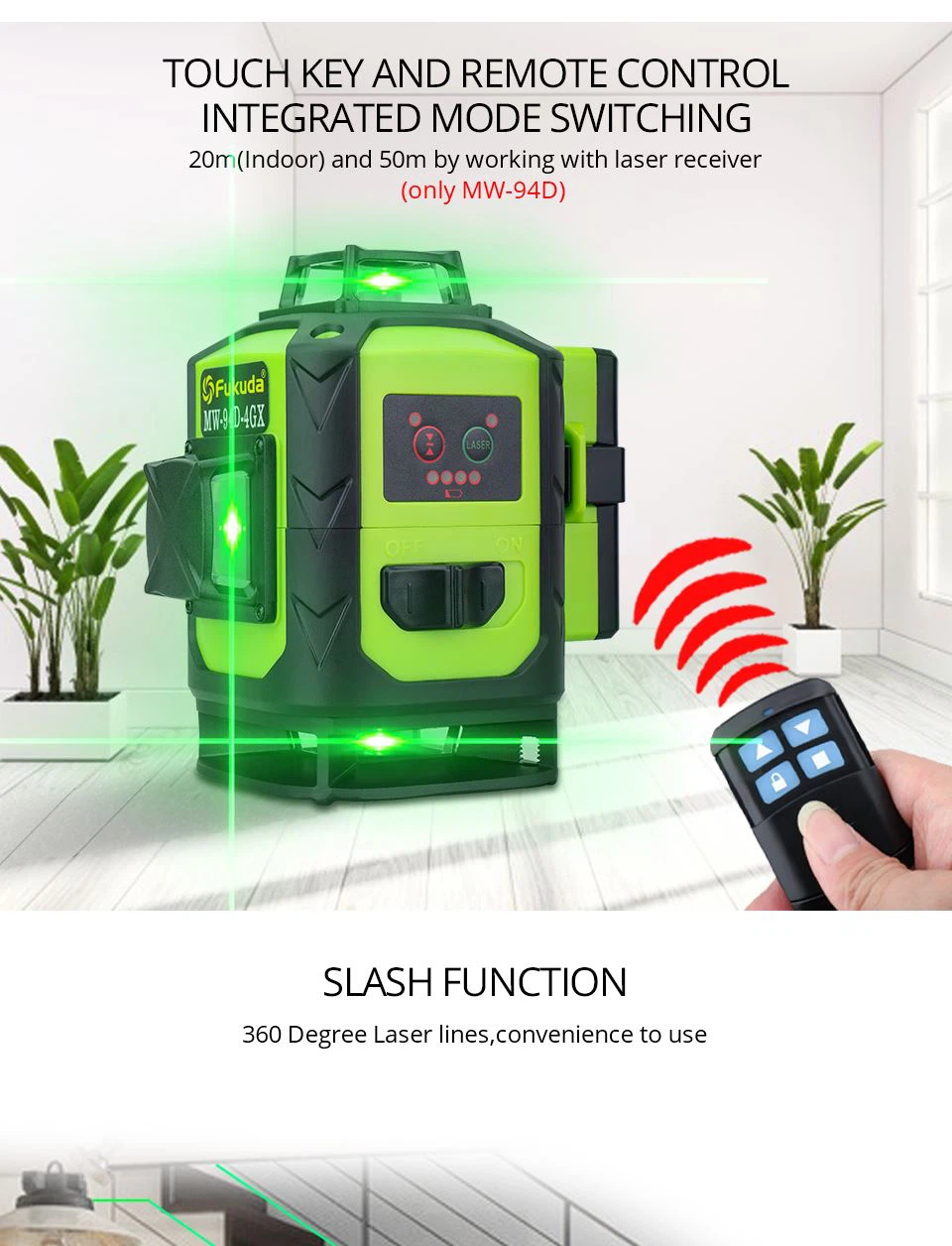 Venäjän asiakas tilasi 200 kpl Green Beam Laser Level 16 Lines MW-94D-4-4GX